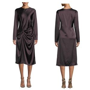 NEW Helmut Lang Crinkled Long Sleeve Dress